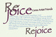 poster for "Rejoice" Ceres Friends Show
