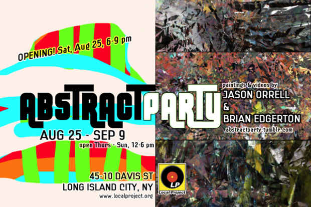 poster for Jason Orrell and Brian Edgerton "Abstract Party"