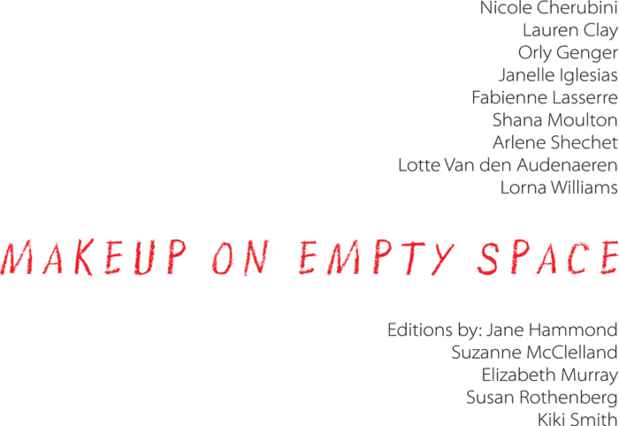 poster for "Makeup on Empty Space" Exhibition