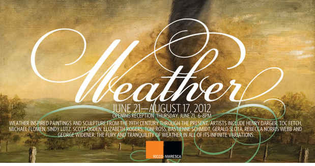 poster for "Weather" Exhibition
