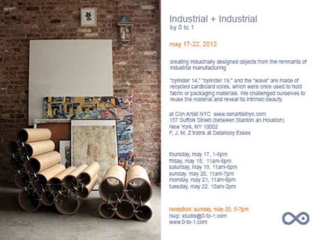 poster for 0 to 1 "Industrial + Industrial"