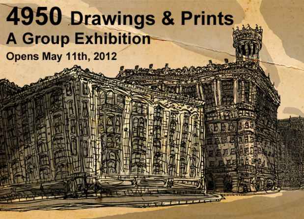 poster for "4950 DRAWINGS & PRINTS" A Group Exhibition