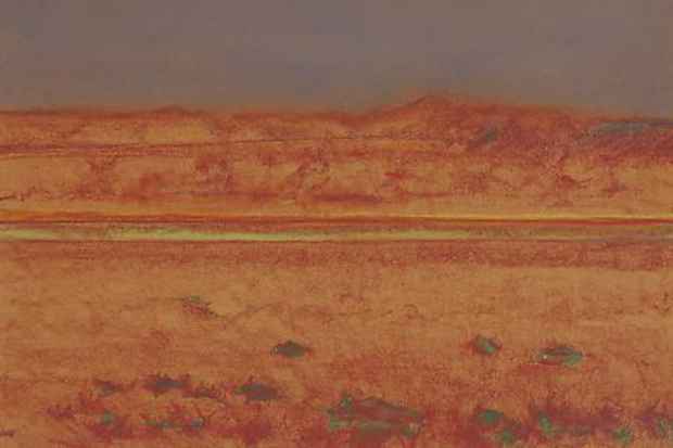 poster for Richard Artschwager "The Desert"