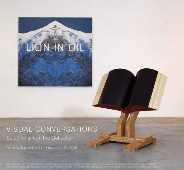 poster for "Visual Conversations: Selections from the Collection" Exhibition