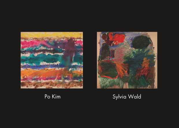 poster for "Po Kim and Sylvia Wald works 1957 - 1970" Exhibition
