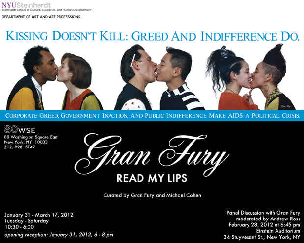 poster for Gran Fury "Read My Lips"
