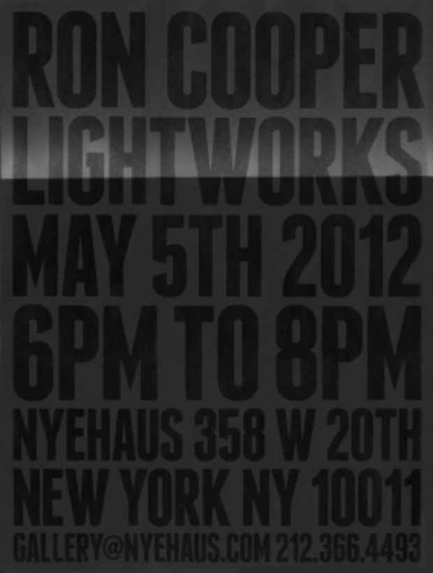 poster for Ron Cooper "Lightworks"