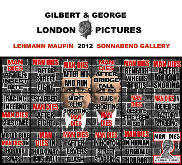 poster for Gilbert & George "LONDON PICTURES"