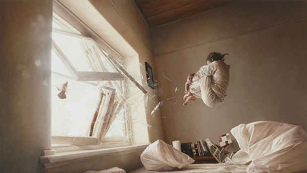poster for Jeremy Geddes "exhale"