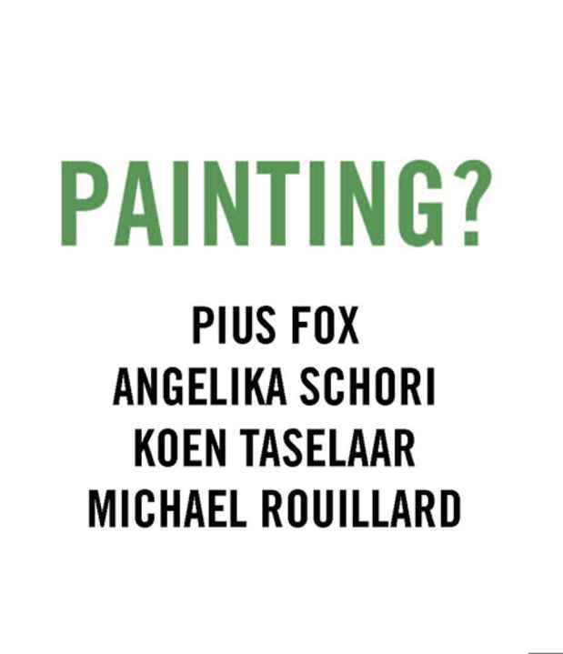 poster for “Painting?” Exhibition