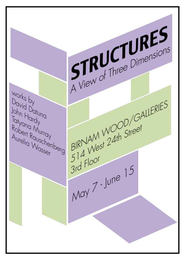 poster for “Structures: Three Views of Abstraction” Exhibition