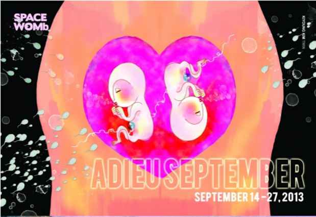 poster for “Adieu September” Exhibition