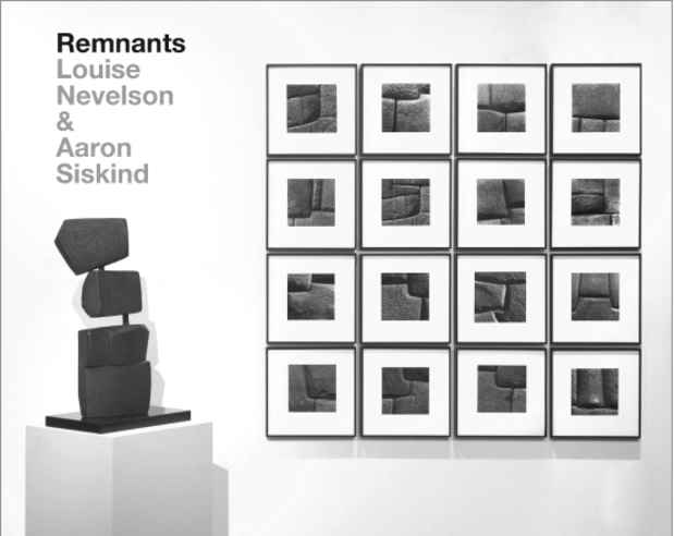 poster for Louise Nevelson & Aaron Siskind “Remnants”