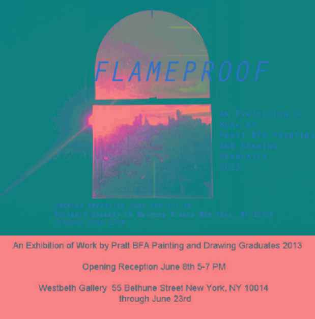 poster for “Flameproof II” Exhibition