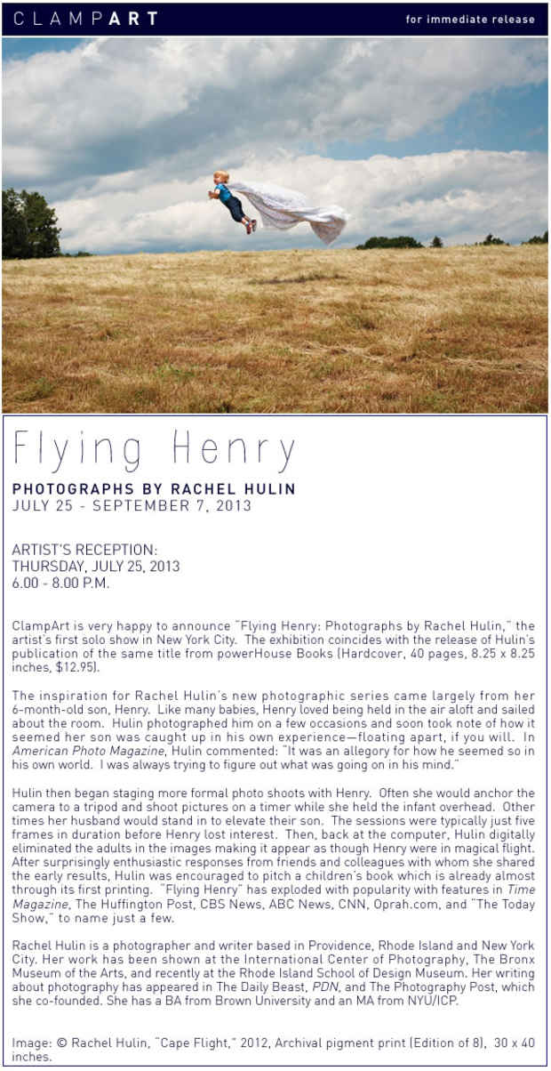 poster for Rachel Hulin “Flying Henry”