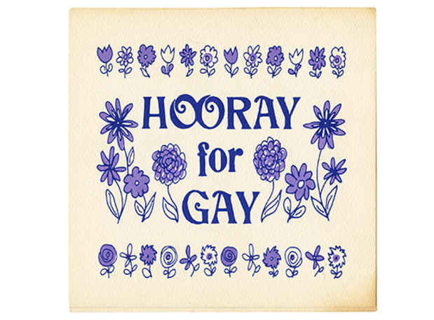 poster for "Hooray for Gay" Exhibition