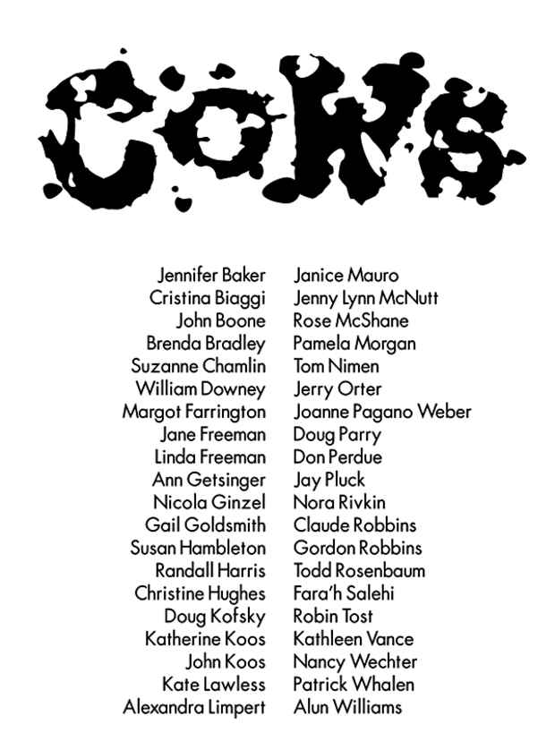 poster for “Cows” Exhibition