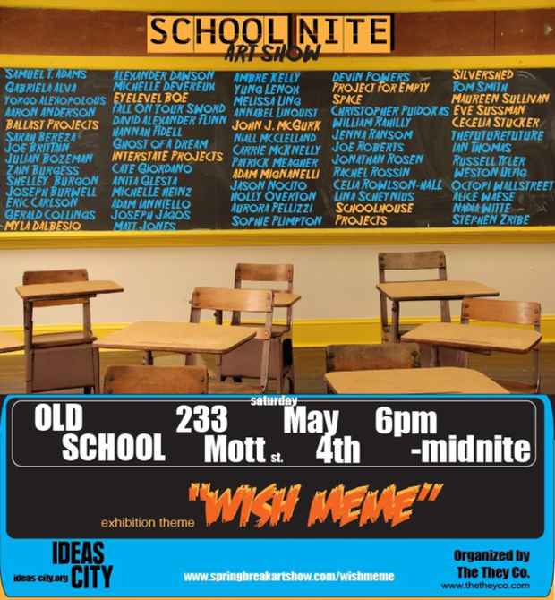 poster for “School Nite” Exhibition