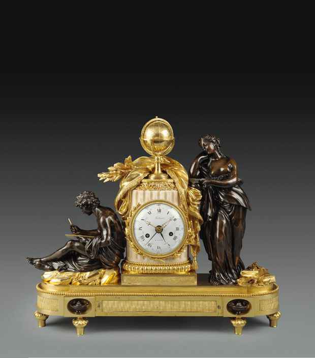 poster for "Precision and Splendor: Clocks and Watches  at The Frick Collection" Exhibition
