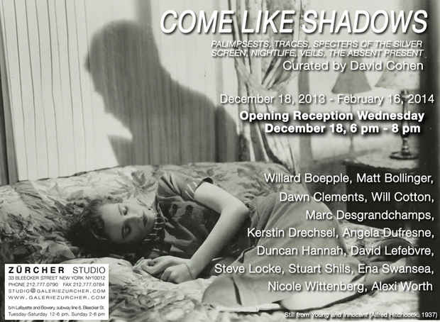 poster for “Come Like Shadows” Exhibition