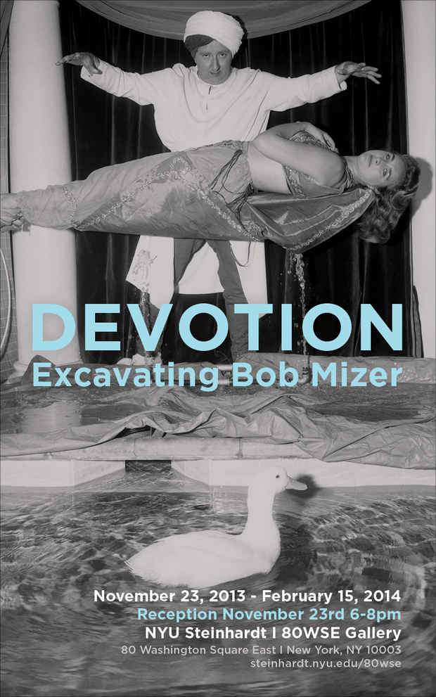 poster for “DEVOTION: Excavating Bob Mizer” Exhibition