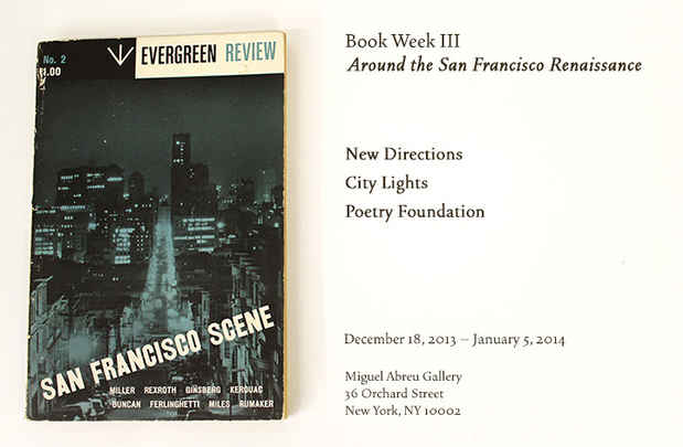 poster for “Book Week III, Around the San Francisco Renaissance” Exhibition