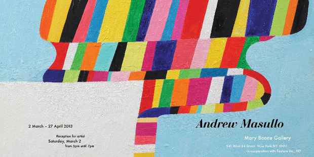 poster for Andrew Masullo Exhibition