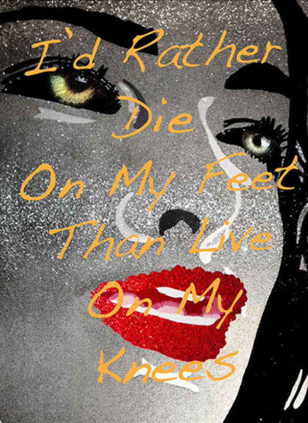 poster for Stephanie Hirsch “I’d Rather Die On My Feet Than Live on My Knees”