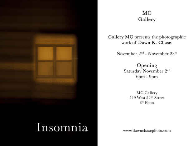 poster for Dawn K. Chase “Insomnia”