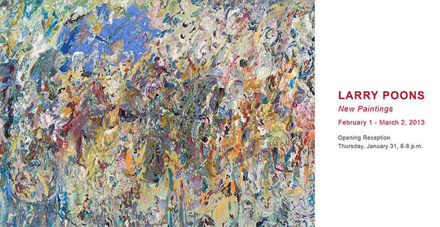 poster for Larry Poons "New Paintings"