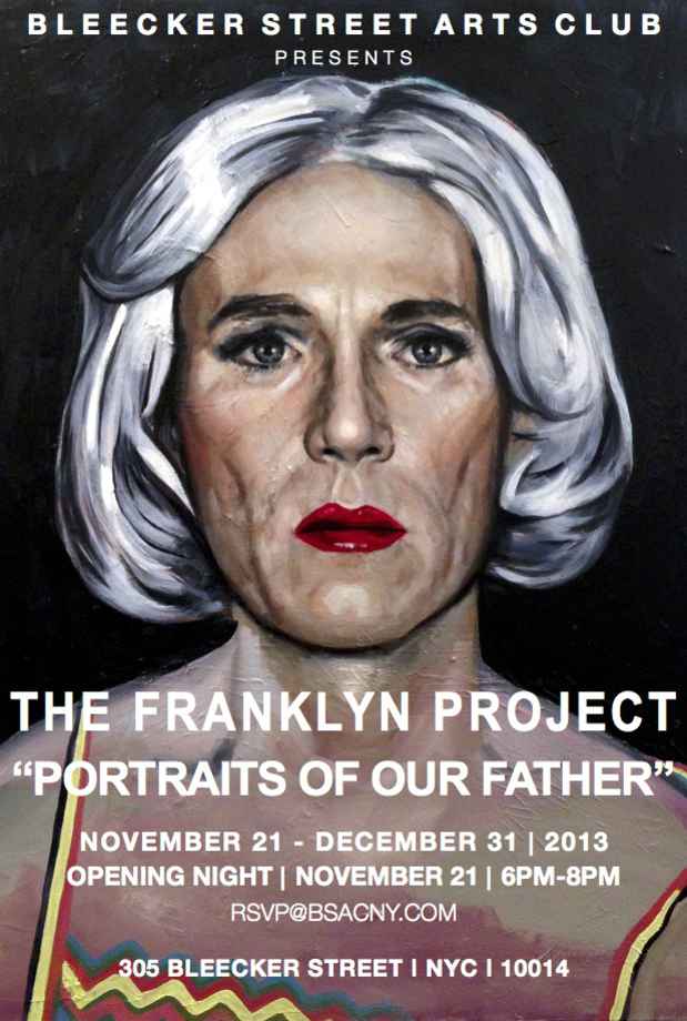 poster for The Franklyn Project “Portraits of our Father”