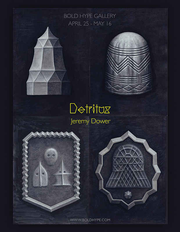 poster for Jeremy Dower "DETRITUS"