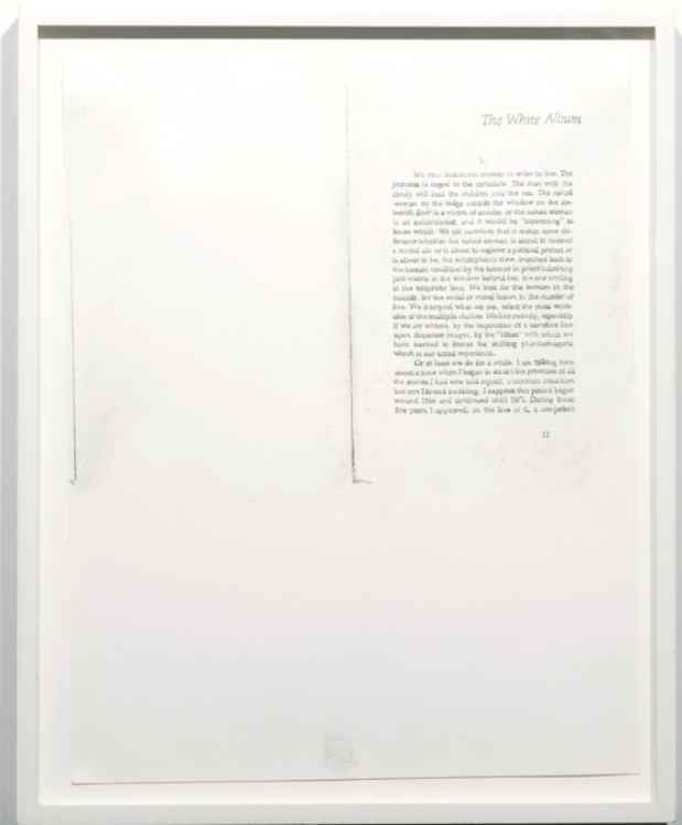 poster for "The White Album" Exhibition