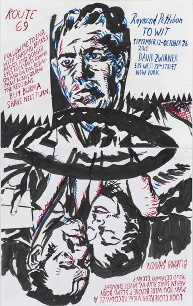 poster for Raymond Pettibon “To Wit”