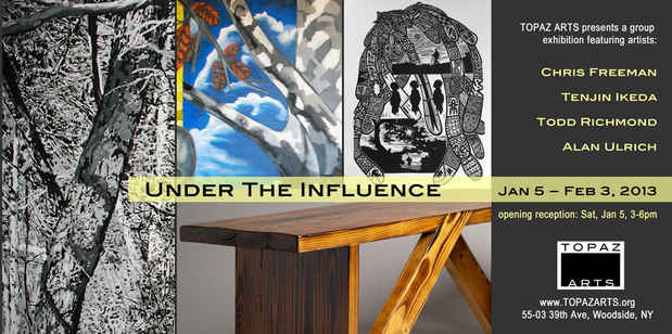 poster for "Under the Influence" Exhibition