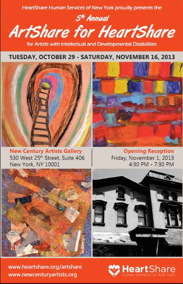 poster for “5th Annual ArtShare for HeartShare” Exhibition