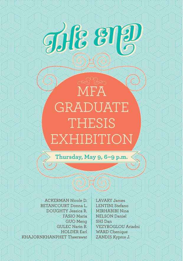 poster for “NYIT 2013 MFA Thesis” Exhibition