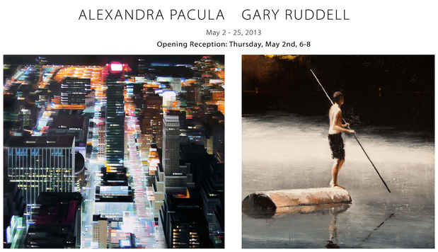poster for Alexandra Pacula and Gary Ruddell Exhibition