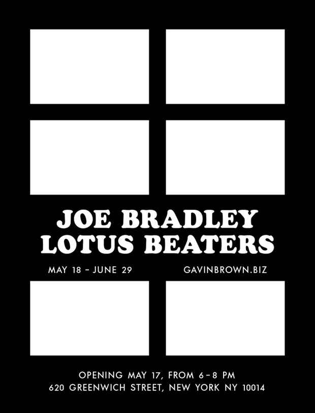 poster for Joe Bradley “Lotus Beaters”