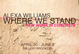poster for Alexa Williams “Where We Stand: New Work in Concrete”