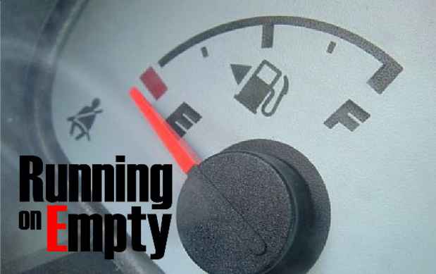 poster for “Running on Empty” Exhibition