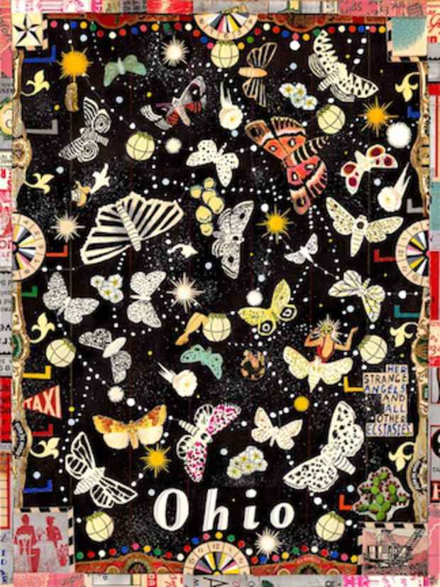 poster for Tony Fitzpatrick "The Mysteries of Ohio"
