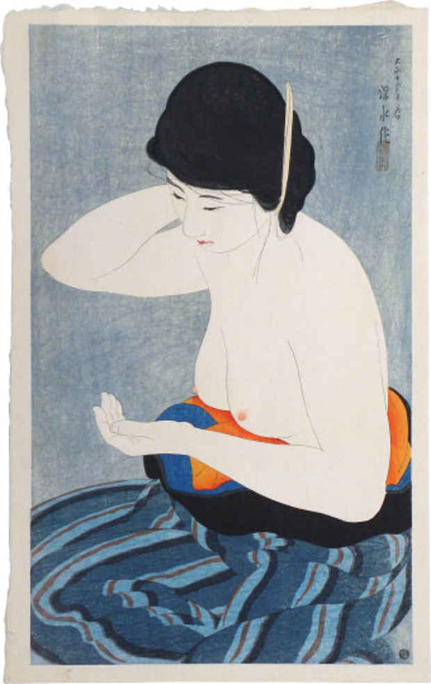 poster for “Uncovered and Discovered: The Nude Figure in Modern Japanese Prints” Exhibition