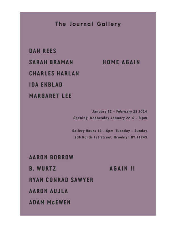 poster for “Home Again, Again II” Exhibition