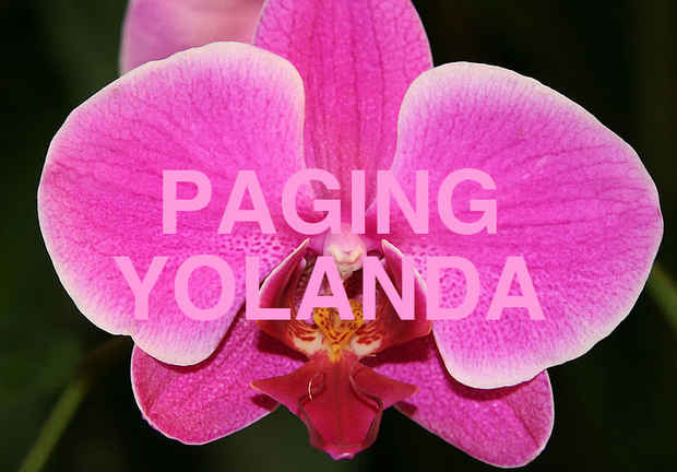 poster for “Paging Yolanda” Exhibition