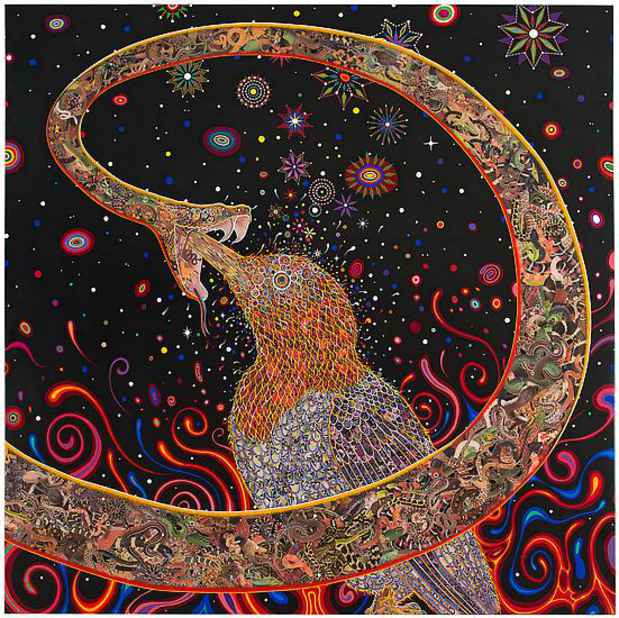 poster for Fred Tomaselli “Current Events”