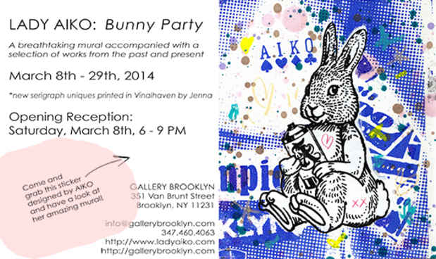poster for Lady Aiko “Bunny Party”