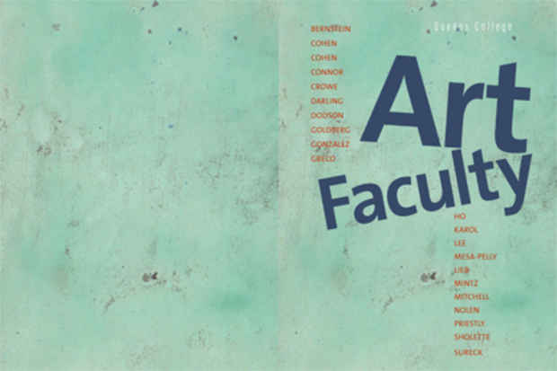 poster for “Queens College Art Faculty” Exhibition