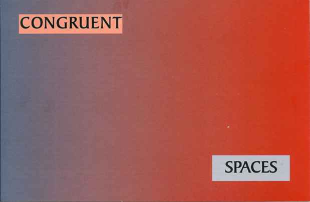 poster for Laura Westby “Congruent Spaces”