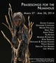 poster for “Praisesongs for the Numinous” Exhibition